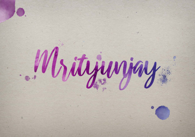 Free photo of Mrityunjay Watercolor Name DP