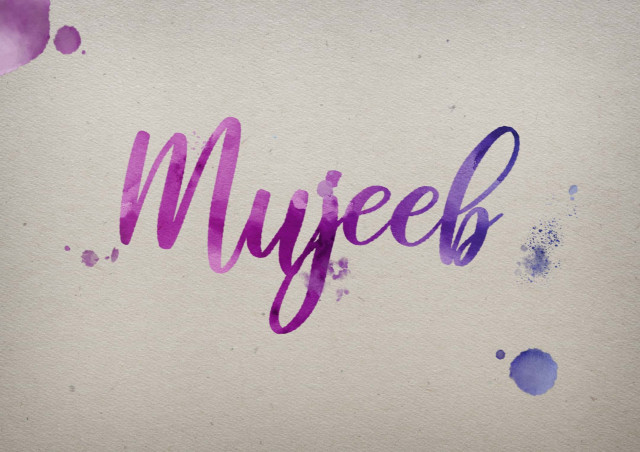 Free photo of Mujeeb Watercolor Name DP