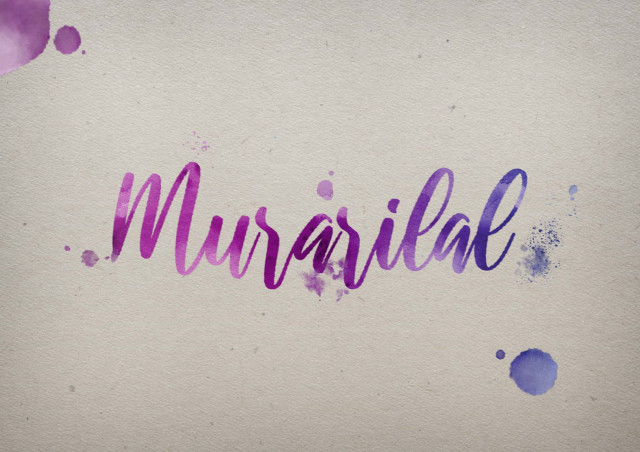 Free photo of Murarilal Watercolor Name DP