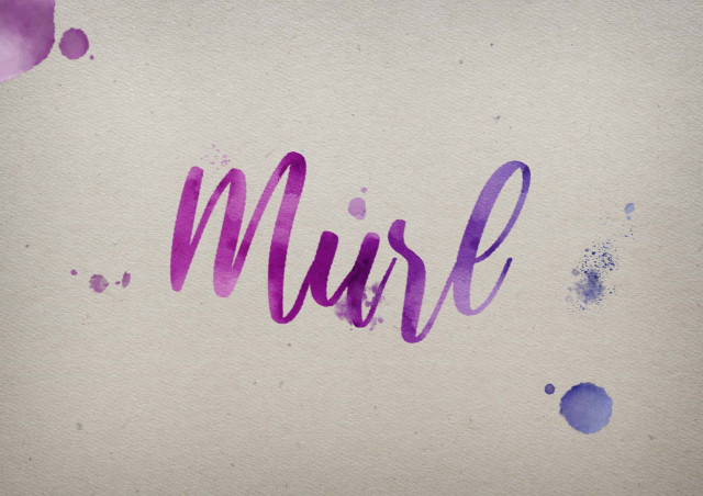 Free photo of Murl Watercolor Name DP