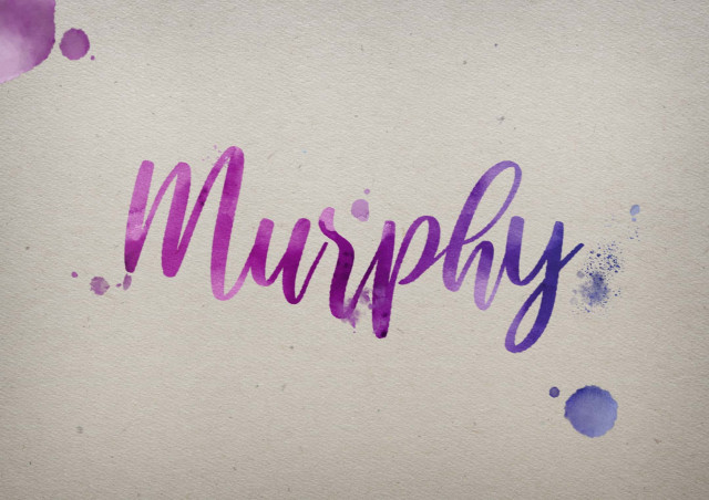 Free photo of Murphy Watercolor Name DP