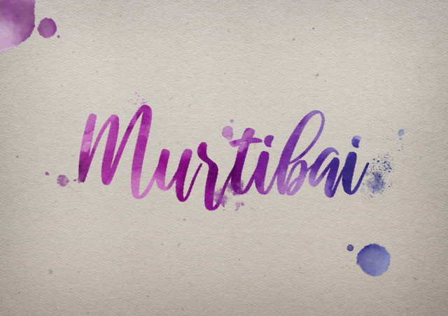 Free photo of Murtibai Watercolor Name DP