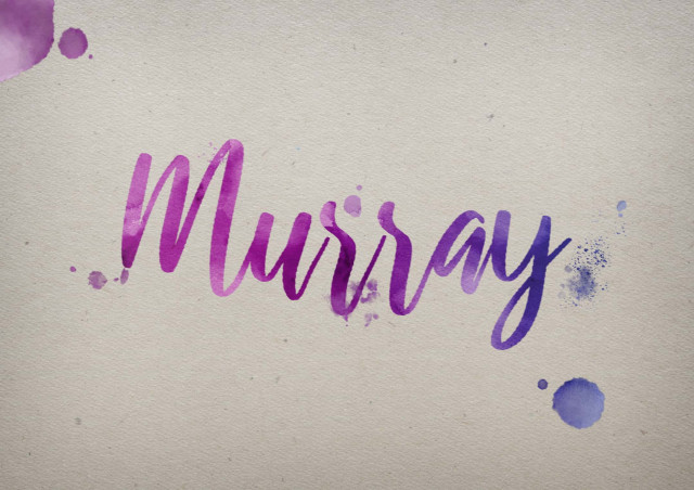 Free photo of Murray Watercolor Name DP