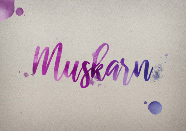 Free photo of Muskarn Watercolor Name DP