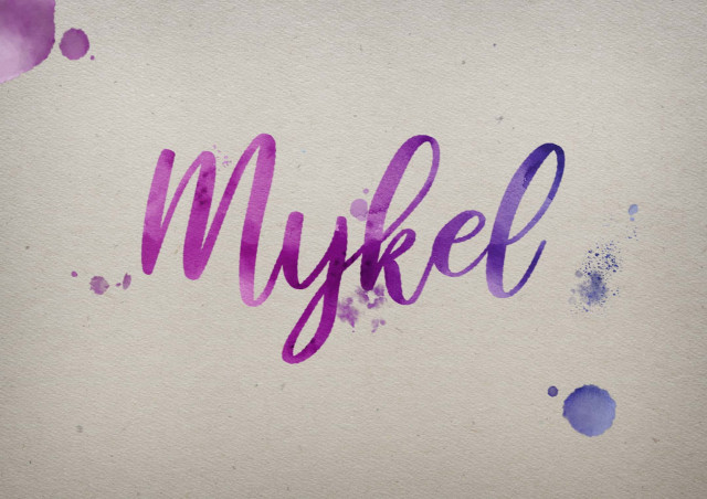 Free photo of Mykel Watercolor Name DP