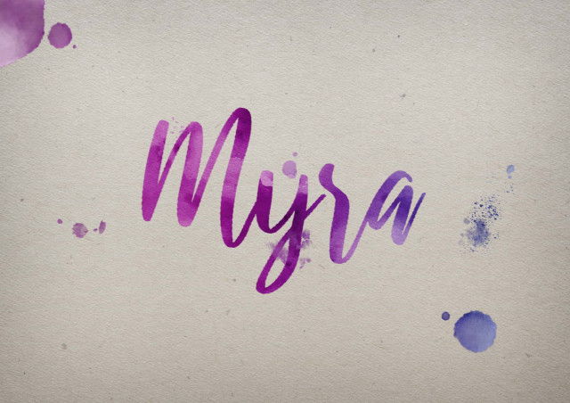 Free photo of Myra Watercolor Name DP