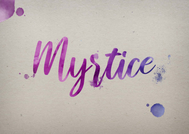 Free photo of Myrtice Watercolor Name DP