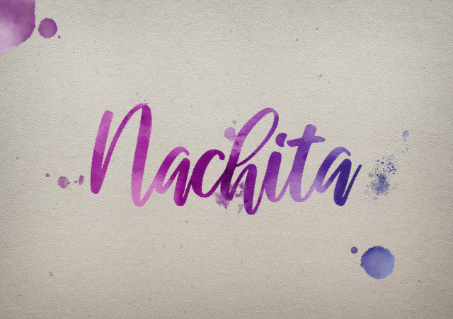 Free photo of Nachita Watercolor Name DP
