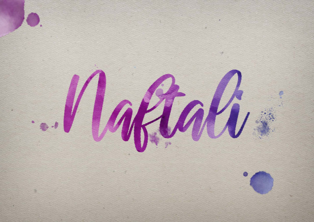 Free photo of Naftali Watercolor Name DP