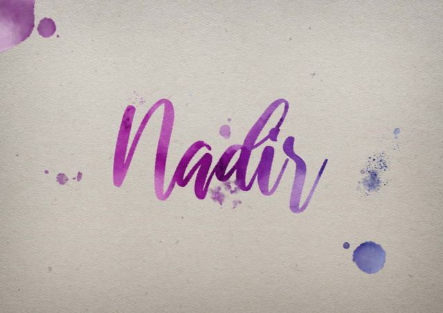 Free photo of Nadir Watercolor Name DP