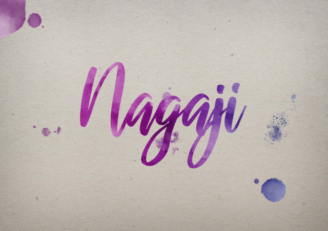 Free photo of Nagaji Watercolor Name DP