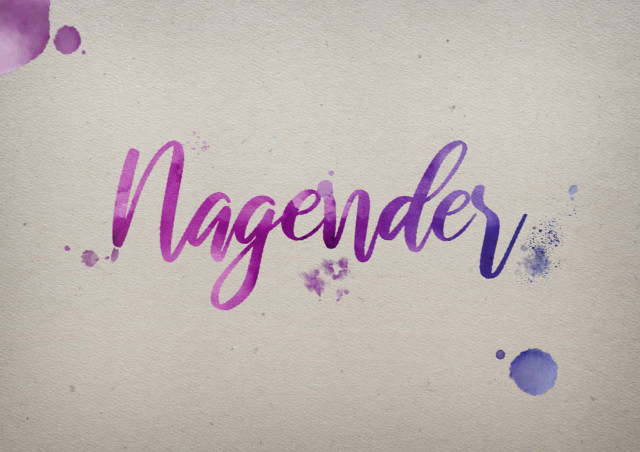 Free photo of Nagender Watercolor Name DP