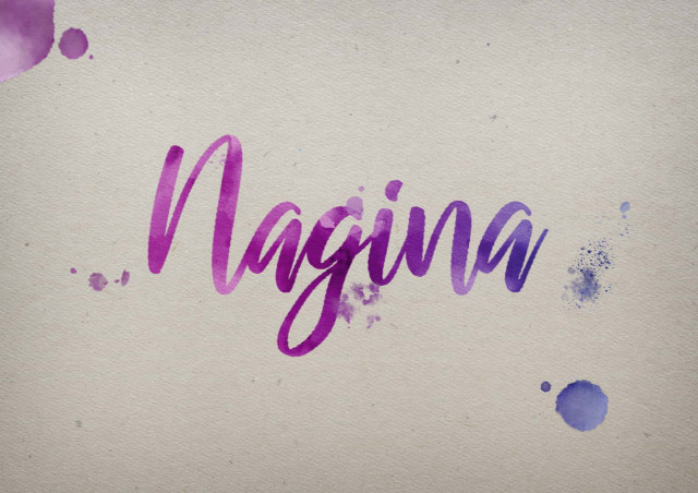 Free photo of Nagina Watercolor Name DP