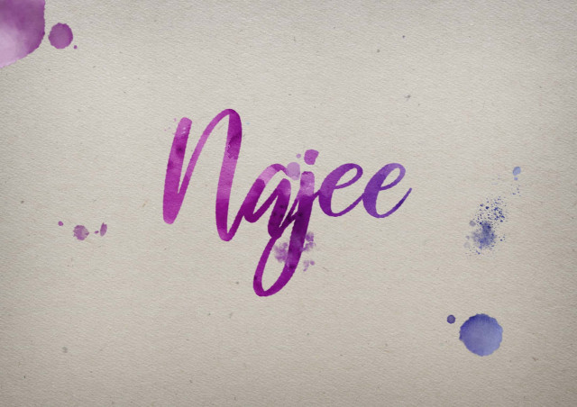 Free photo of Najee Watercolor Name DP