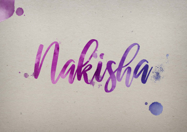Free photo of Nakisha Watercolor Name DP