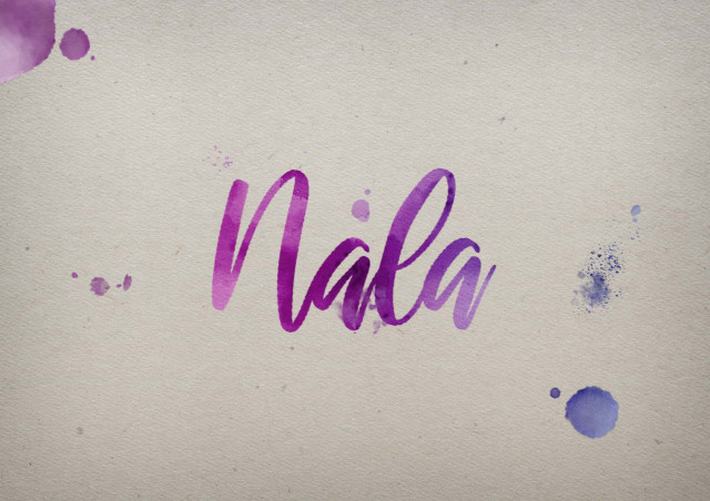 Free photo of Nala Watercolor Name DP