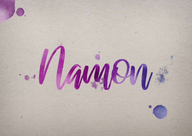 Free photo of Namon Watercolor Name DP