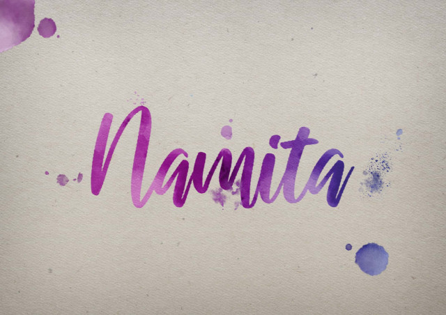 Free photo of Namita Watercolor Name DP