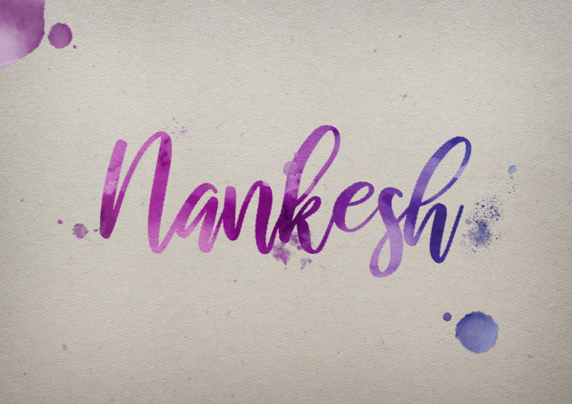 Free photo of Nankesh Watercolor Name DP