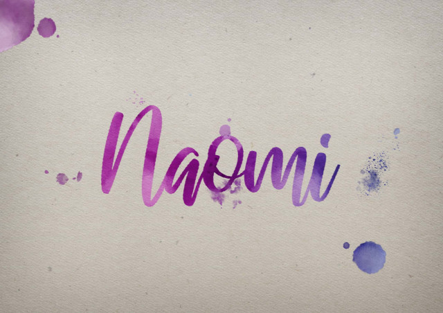 Free photo of Naomi Watercolor Name DP