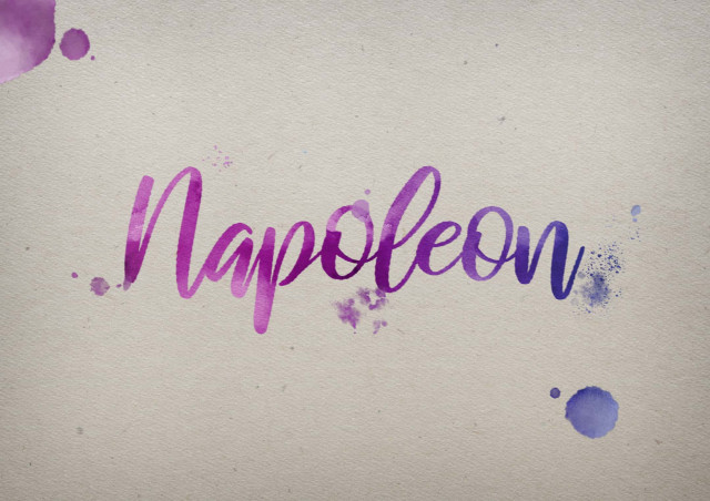 Free photo of Napoleon Watercolor Name DP