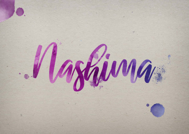 Free photo of Nashima Watercolor Name DP