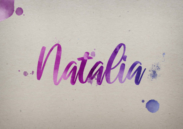 Free photo of Natalia Watercolor Name DP