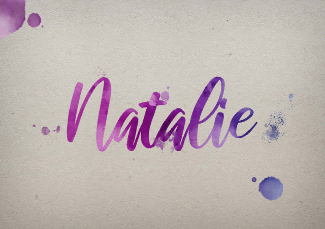 Free photo of Natalie Watercolor Name DP