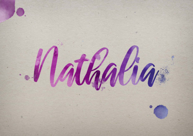 Free photo of Nathalia Watercolor Name DP