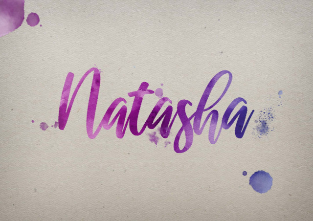 Free photo of Natasha Watercolor Name DP