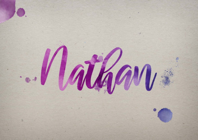 Free photo of Nathan Watercolor Name DP