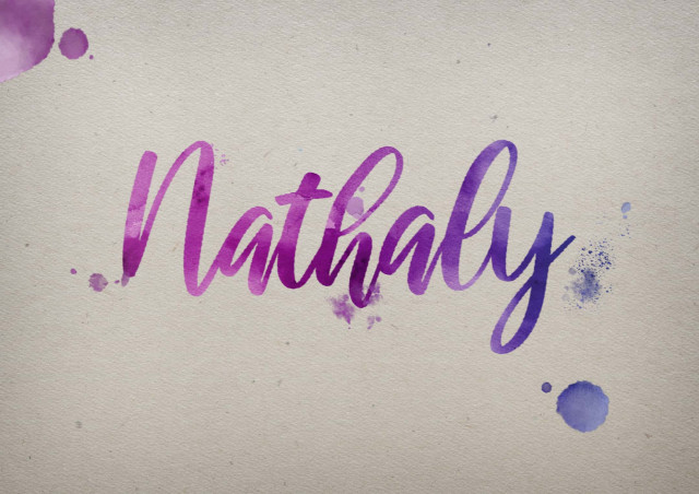 Free photo of Nathaly Watercolor Name DP