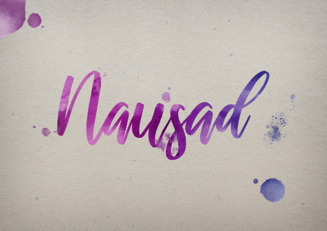 Free photo of Nausad Watercolor Name DP