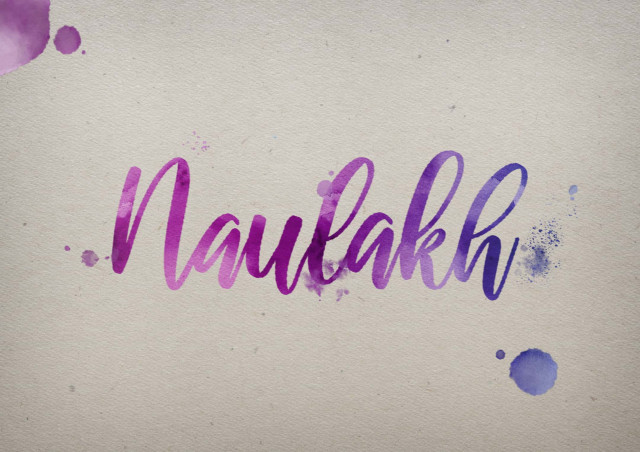 Free photo of Naulakh Watercolor Name DP