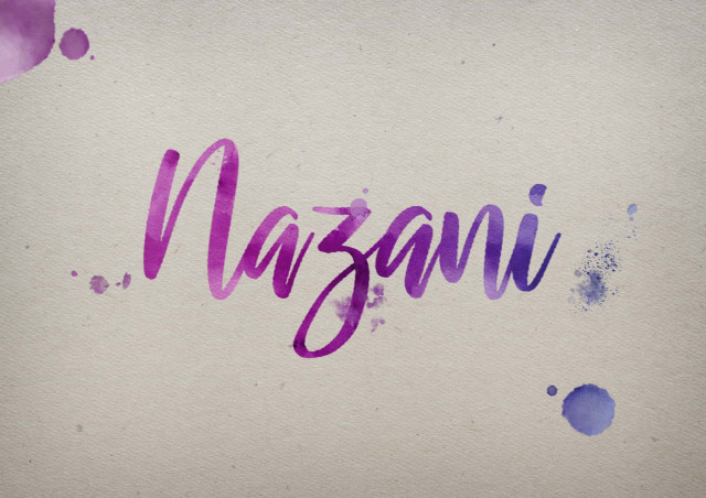 Free photo of Nazani Watercolor Name DP