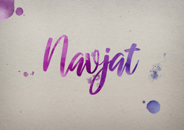 Free photo of Navjat Watercolor Name DP