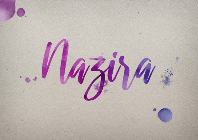 Free photo of Nazira Watercolor Name DP
