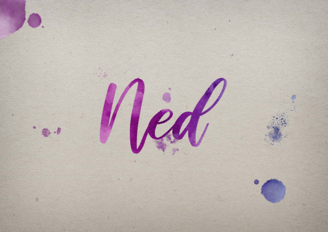 Free photo of Ned Watercolor Name DP