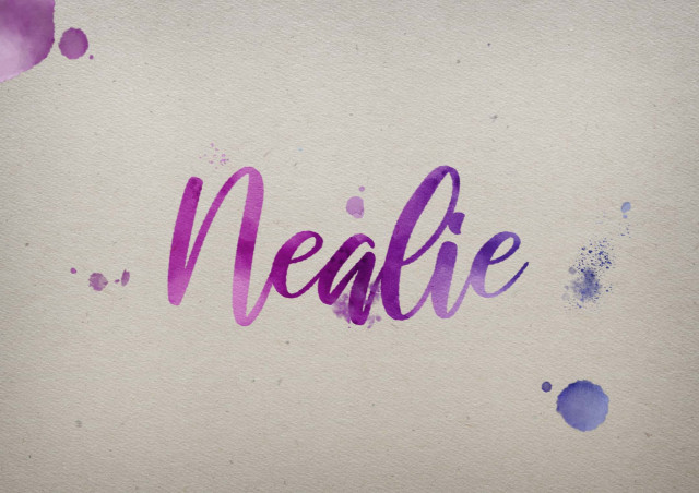 Free photo of Nealie Watercolor Name DP