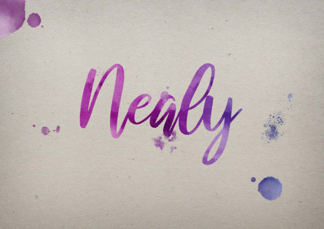 Free photo of Nealy Watercolor Name DP