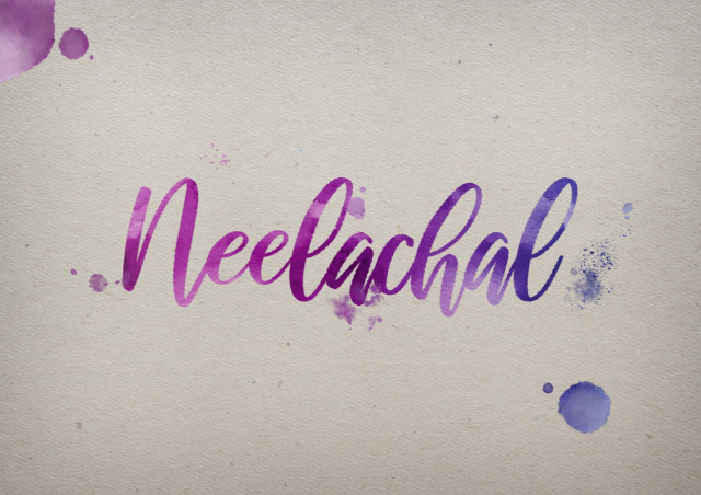 Free photo of Neelachal Watercolor Name DP