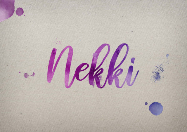 Free photo of Nekki Watercolor Name DP