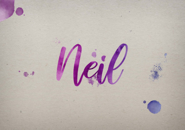 Free photo of Neil Watercolor Name DP