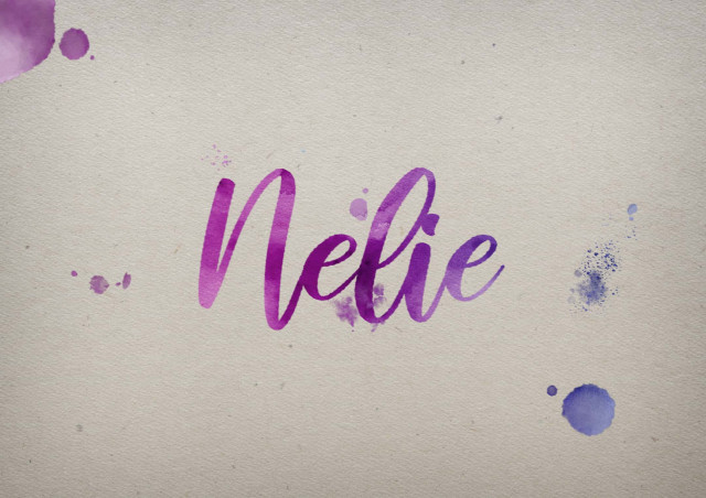 Free photo of Nelie Watercolor Name DP