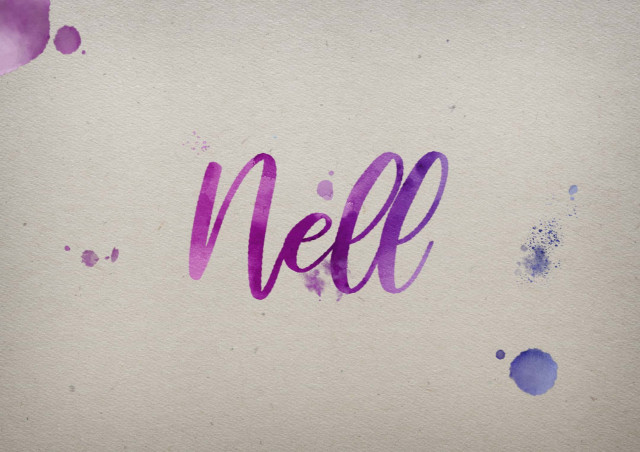 Free photo of Nell Watercolor Name DP