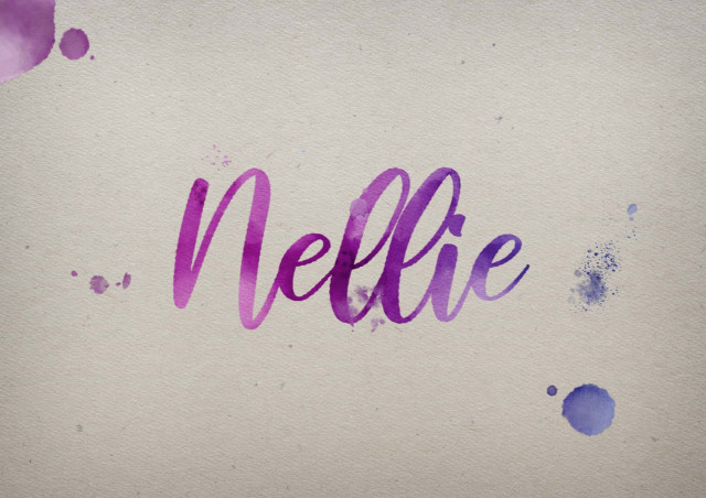 Free photo of Nellie Watercolor Name DP