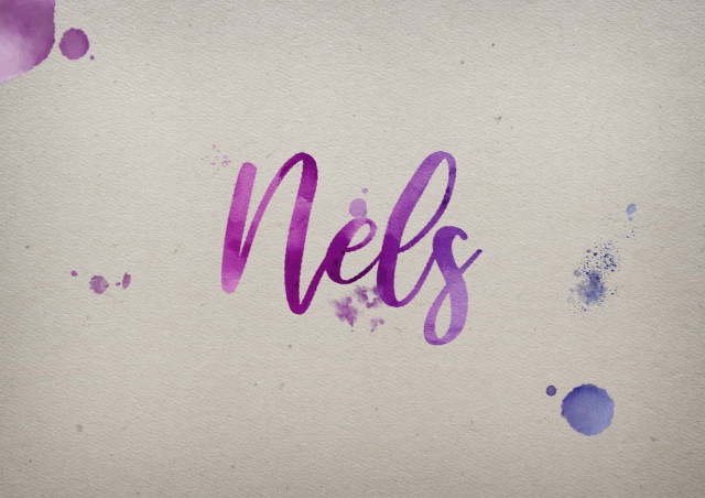 Free photo of Nels Watercolor Name DP