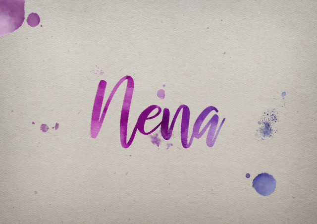 Free photo of Nena Watercolor Name DP