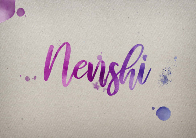 Free photo of Nenshi Watercolor Name DP