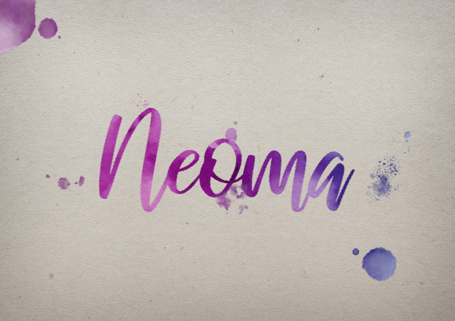 Free photo of Neoma Watercolor Name DP